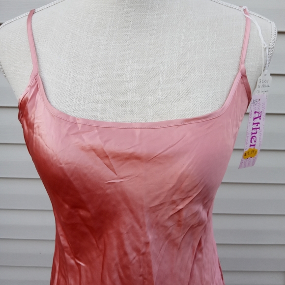 SOLD! 100% Silk Lingerie Dress, NWT, Vintage, 🪸 Coral Colored - Picture 5 of 5